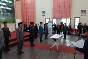 Lantik Pejabat Pratama, H. Samsul Mahmud Ingatkan Istri Pejabat Tidak Cawe-cawe