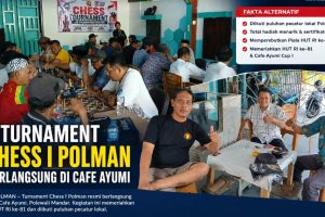 Diikuti 80 Peserta, Chess Turnament I Berlangsung di Cafe Ayumi